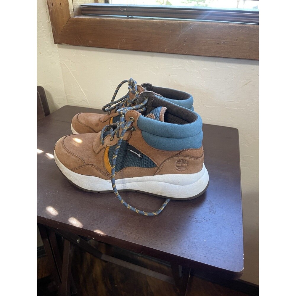 Timberland Boroughs Project Mid Waterproof Sneaker Boots Rust Teal Womens 6.5 - Picture 3 of 6
